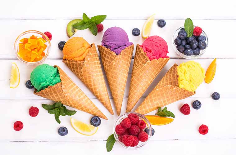 Frozen desserts like ice cream uses citrus fiber to improve texture and stability over shelf-life